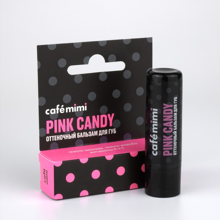 Cafe Mimi Pink Candy Оттеночный бальзам для губ