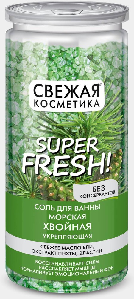 Fito Косметик Super Fresh Хвойная укрепляющая морская соль 480 г