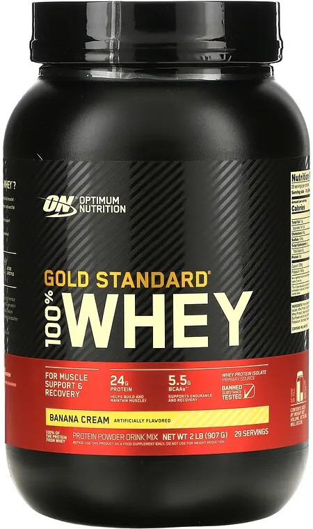 Протеин Optimum Nutrition 100% Whey Gold Standard банан 907 г