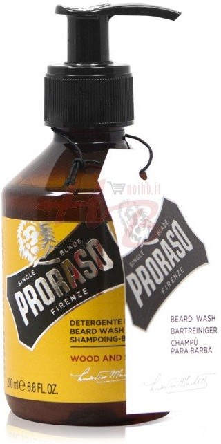 PRORASO Wood and Spice Beard Wash шампунь 200 мл