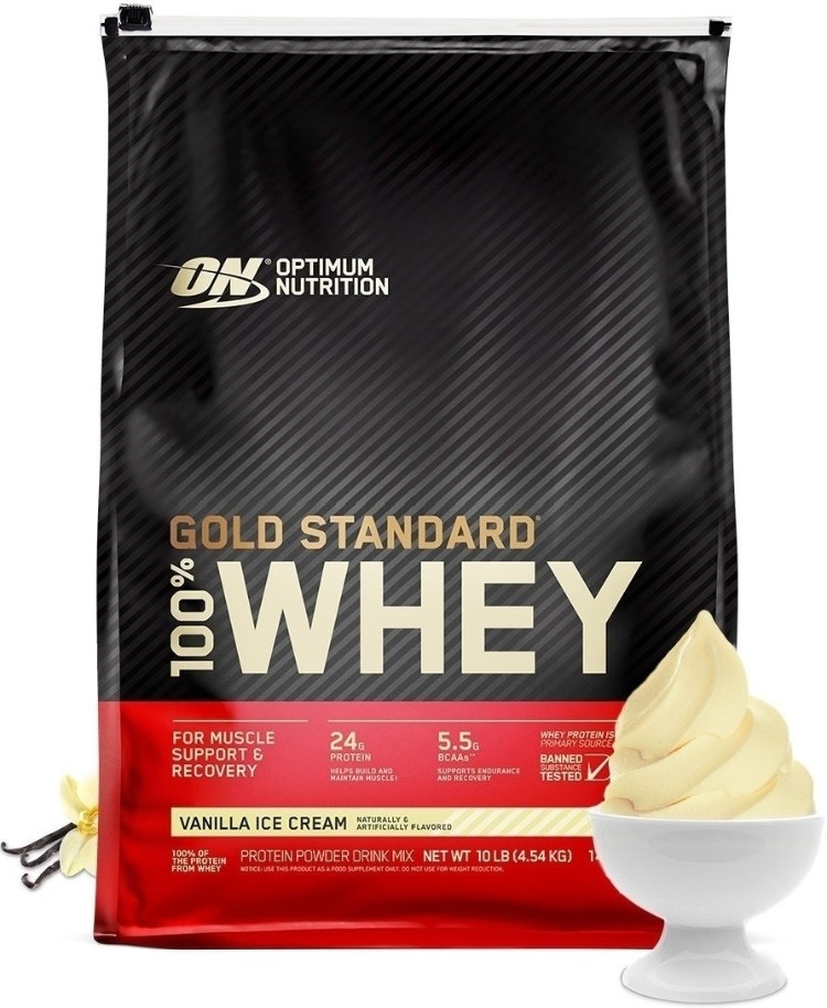 Протеин Optimum Nutrition 100% Whey Gold Standard Ванильное мороженое 4540 г