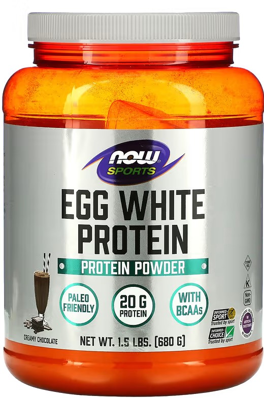 Протеин NOW Egg White Protein шоколад 680 г