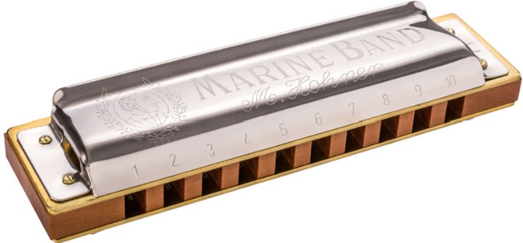 Губная гармошка Hohner Marine Band Classic M1896086X Silver-Brown