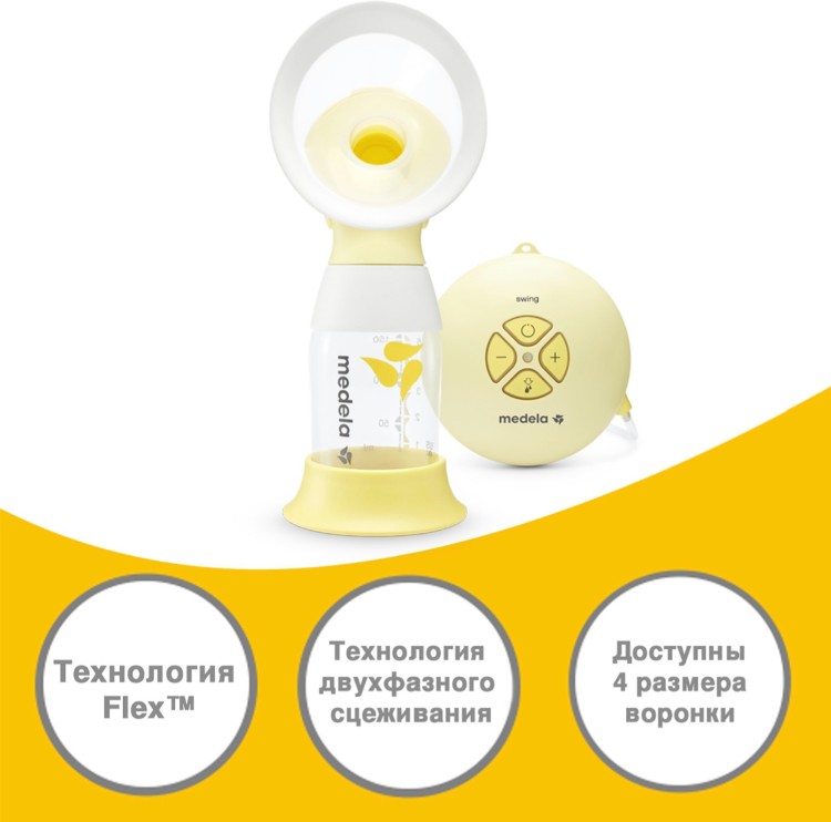 Молокоотсос Medela Swing Flex Essentials Pack 0657676562321