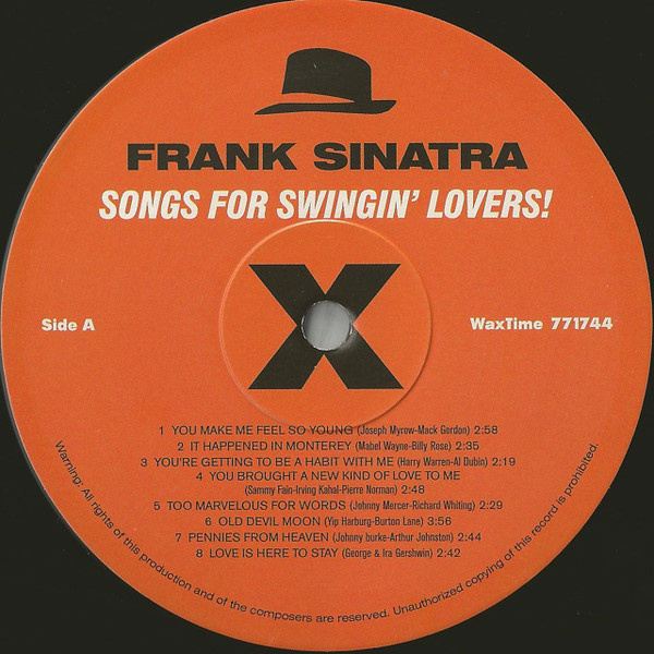 Frank Sinatra Songs for Swingin' lovers.