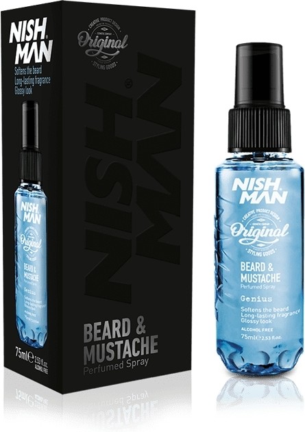 NISHMAN Beard&Mustache Parfum Alcohol Free Genius 75 ml