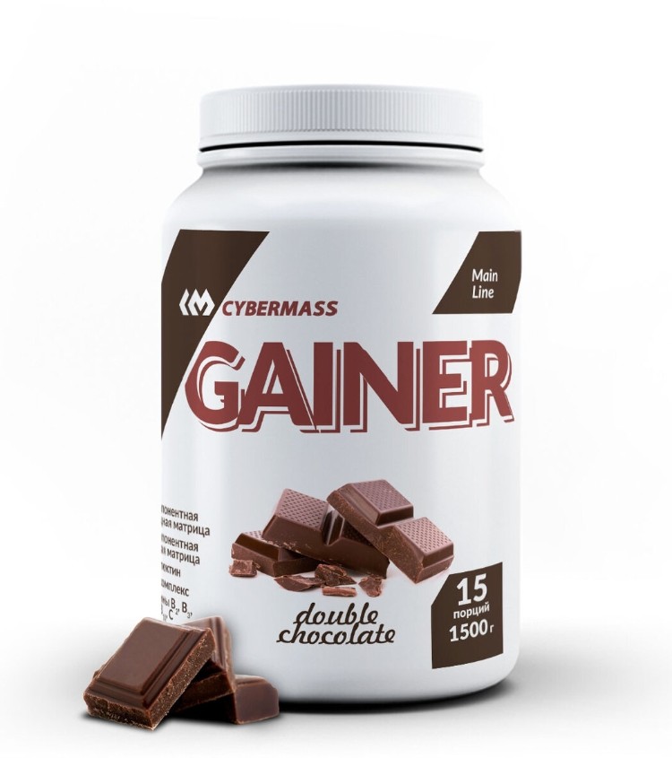 Гейнер CYBERMASS Gainer Двойной шоколад 1500 г