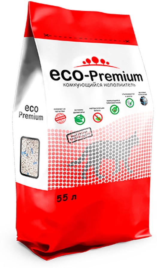 Наполнитель ECO-Premium Blue комкующийся 55 л