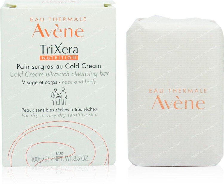 Кусковое мыло глицериновое Avene Trixera 100 г