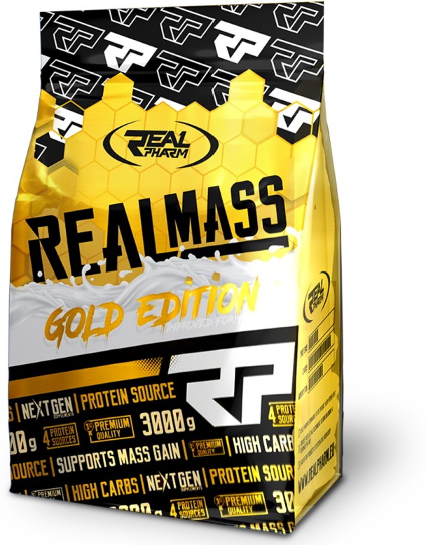 Гейнер Real Pharm Real Mass Gold Edition Шоколад 3000 г