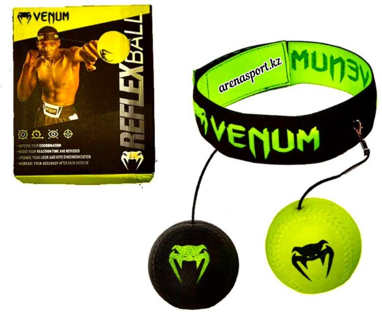 Тренировочный снаряд Venum Venum Reflex Ball M025 зеленый