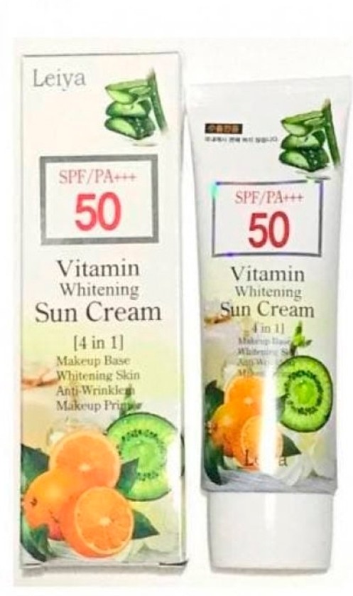 Leiya Vitamin Whitening Sun Cream Солнцезащитный легкий крем с витаминами 70 мл