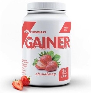 Гейнер CYBERMASS Gainer Клубника 1500 г