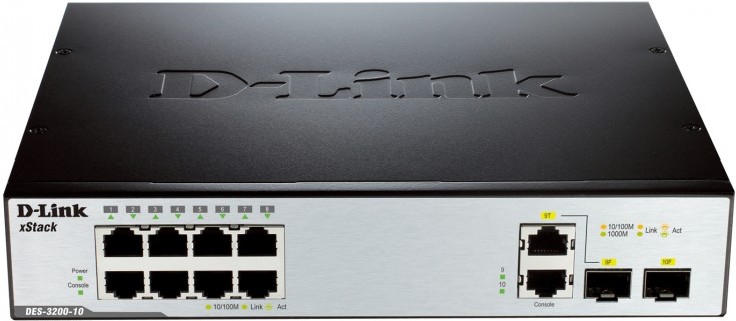 D-link DES-3200-10/E черный