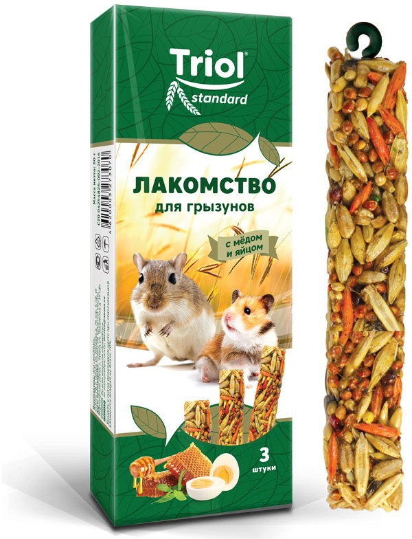 Лакомство Triol с медом и яйцом 86327 80 г 3 шт