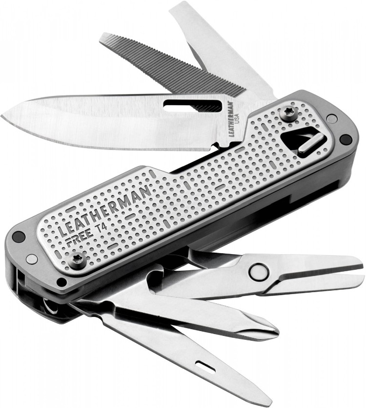 Нож Leatherman Free T4 832686 серебристый